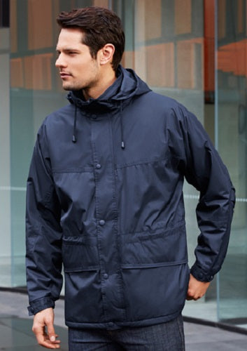 Unisex Trekka Jacket in Navy/Navy, 5XL, featuring windproof, waterproof design with cozy fleece lining and adjustable fit.