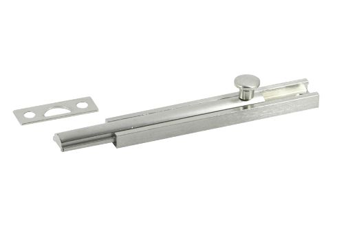 100mm satin nickel plated socket bolt conceal fixings made from solid brass, ideal for modern hardware upgrades.