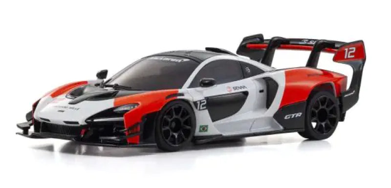 Kyosho MR-03-MM McLaren Senna body shell, featuring stunning details, vibrant colors, and sleek design for RC car enthusiasts.