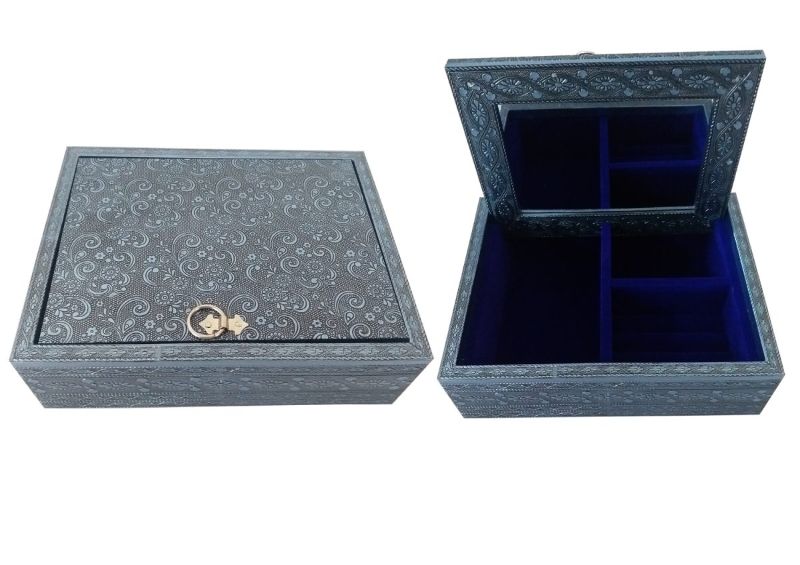 Jewelry Box With Folding Mirror (25.5cm)
