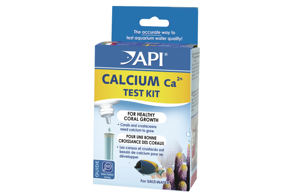 Calcium Test - Salt API kit for accurate calcium level measurement in saltwater reef aquariums to support aquatic health.