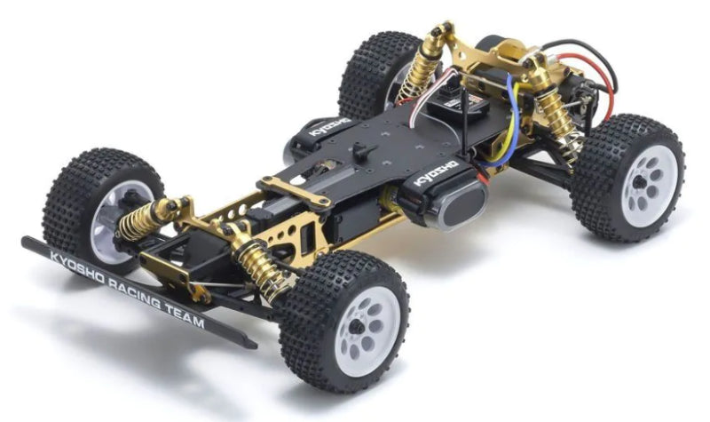 4WD racing buggy EP Kit: 1/10 Turbo Optima Retro featuring modern tech, large tires, and upgraded components for optimal performance.