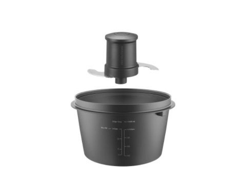 Compact KitchenAid Mini Bowl and Blade, perfect for chopping and mixing small batches of ingredients with ease.