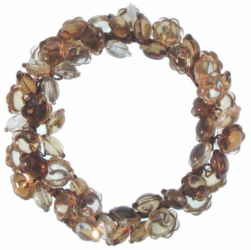 Set of 6 elegant amber candle rings designed for 7.5cm candles, perfect for enhancing home decor and cozy atmospheres.