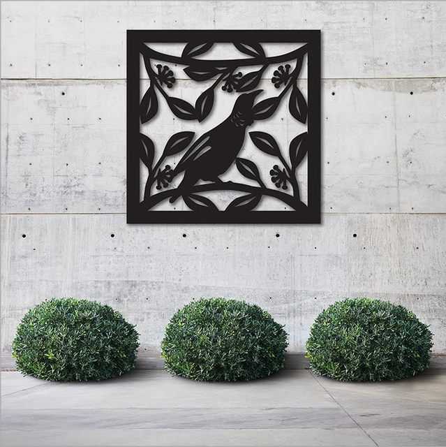 Stunning wall art featuring a tui bird on a black background, perfect for enhancing indoor or outdoor spaces.