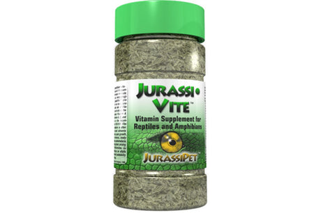 Jurassi-Vite Vitamins 50g, a premium supplement with essential vitamins and minerals for reptile health and vitality.