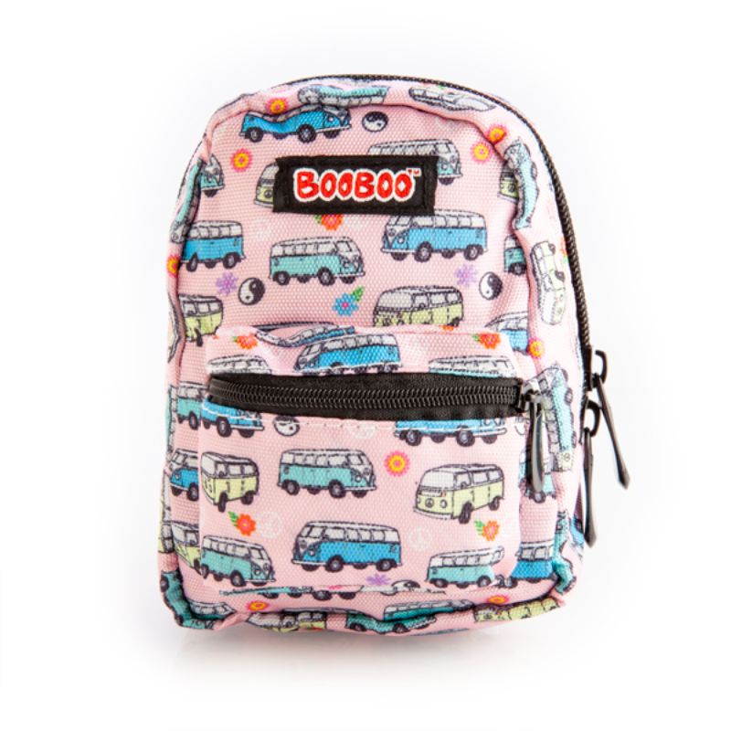 Compact Mini Backpack - Combi BooBoo (15cm) with adjustable straps and carabiner for versatile carrying options.
