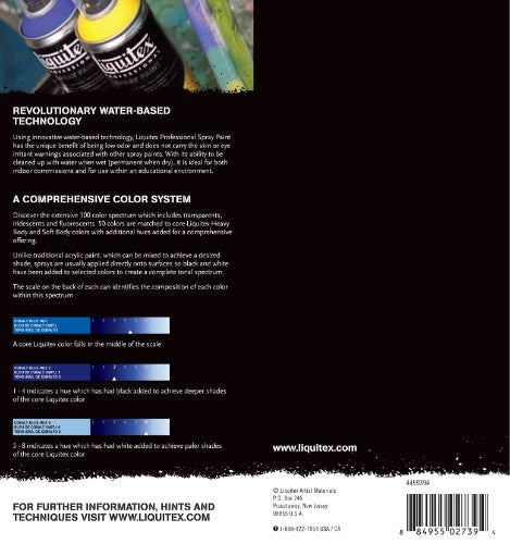 Liquitex Acrylic Spray Paint 400ml in Hookers Green, featuring vibrant color and low odor for indoor artistic projects.