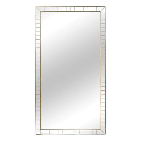 Handcrafted segmented champagne mirror (1.8m x 90cm) adding elegance and spaciousness to any room's décor.