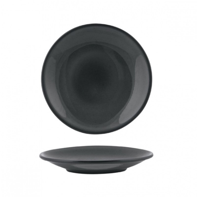 Zuma Jupiter Tapas Coupe Plate 180mm in elegant porcelain, perfect for serving appetizers and enhancing dining experiences.