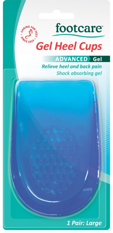 Gel heel cups for large feet, designed for comfort and pain relief with non-slip grip and superior shock absorption.