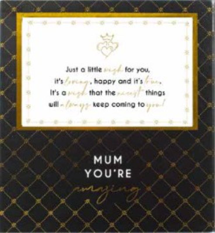 Elegant 'Mum You're Amazing' 6x4 photo frame in MDF, perfect for showcasing cherished memories of your mother.