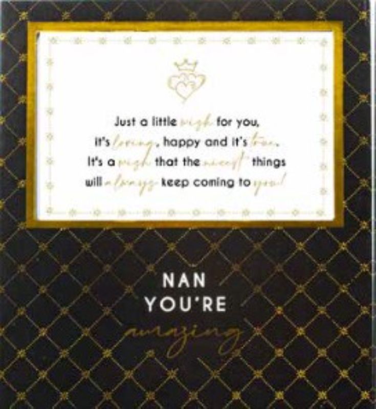 Heartfelt 'Nan You're Amazing' 6x4 photo frame in durable MDF, perfect for showcasing cherished memories.