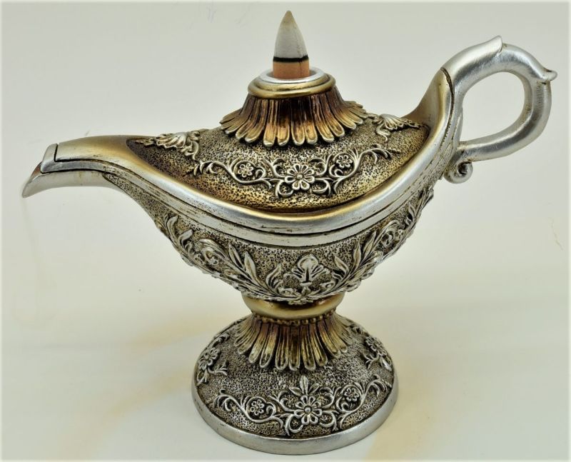 Elegant silver backflow incense burner, cascading smoke for a serene atmosphere, perfect for meditation and relaxation.