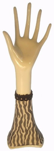 Elegant zebra-print jewellery holder with multiple compartments for organized and stylish accessory display.