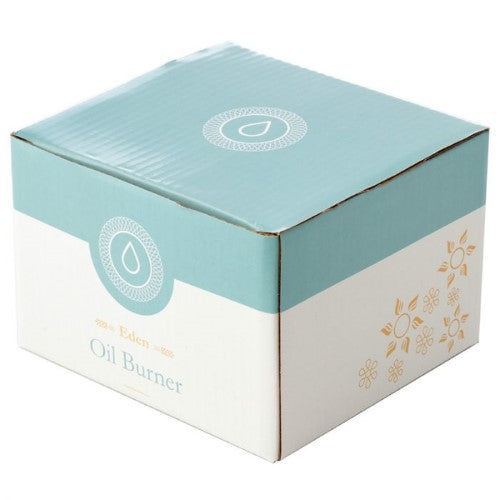 Set of 2 ceramic oil burners in abstract dark mottled design, 12.5cm wide, perfect for diffusing scents and enhancing ambiance.