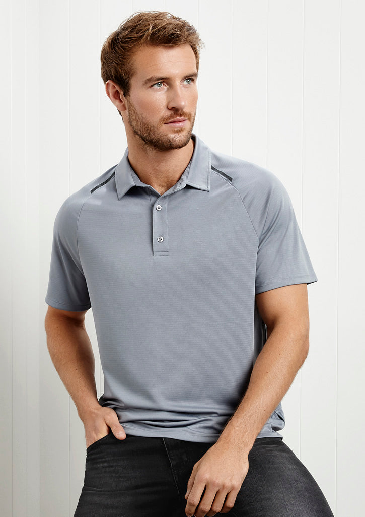 Navy and white Academy Mens Polo for 2XL, featuring breathable fabric, stylish design, and practical loose pocket.