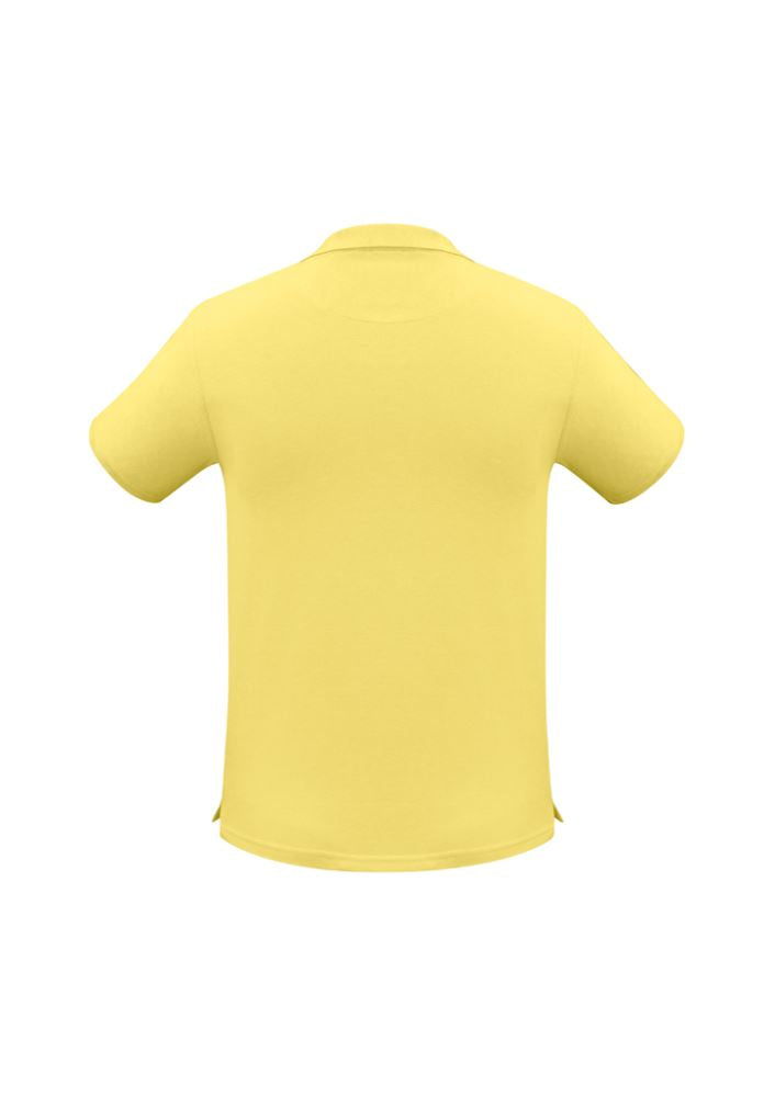 Mens Neon Polo in vibrant yellow, size 5XL, featuring a knitted collar, button placket, and excellent sun protection.