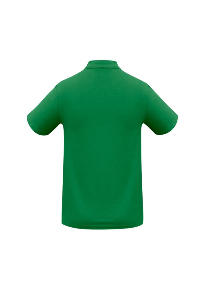 Kids Crew Polo in Kelly Green, size 14; features soft fabric, UPF protection, and a polished 3-button design for stylish comfort.