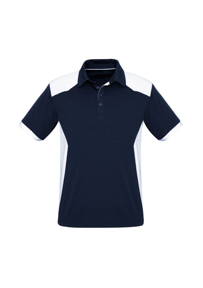 Men's Rival Polo in Navy/White, Size L, features a stylish design, lightweight fabric, and UPF sun protection.