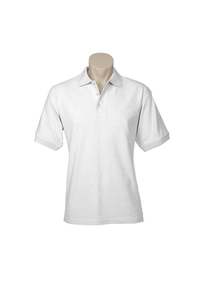 Men's Oceana Polo in white, size 2XL, featuring a soft cotton blend, stylish collar, and practical pocket for versatile wear.