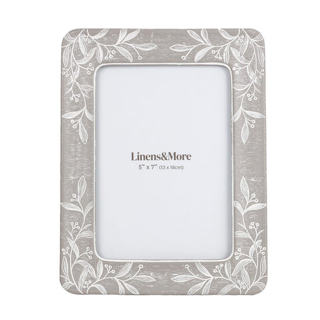 Elegant FLORA 5 x 7 photo frame showcasing cherished memories with a stylish, nature-inspired design.