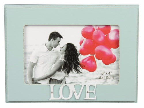 Turquoise 4x6 photo frame, stylishly crafted to showcase cherished memories in vibrant color, ideal for home or gifting.