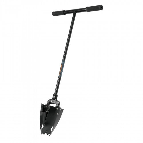 Adjustable TRUPER post hole borer with 3mm blades, 115-175mm width, 720mm height for efficient digging and planting.