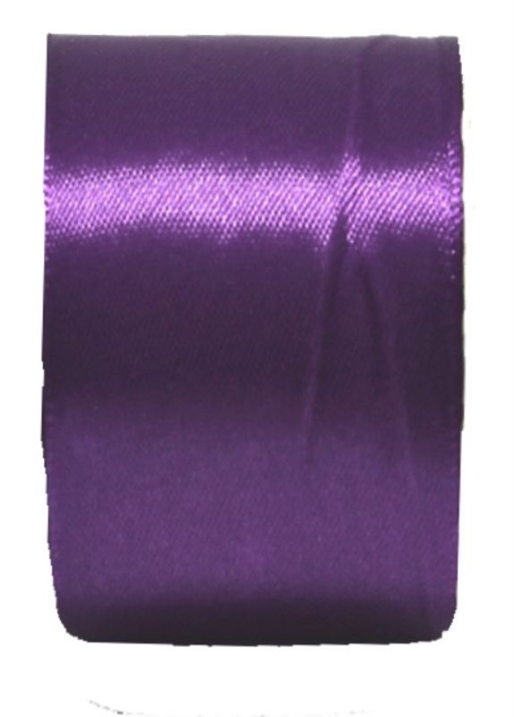 Luxurious 40mm purple satin ribbon, 10 meters long, perfect for gift wrapping, decorations, and special occasions.