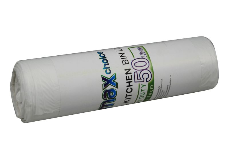 Tidy Kitchen Bag - MC 50L, 24 packs of strong, leak-proof 13-micron bags, ideal for efficient kitchen waste disposal.