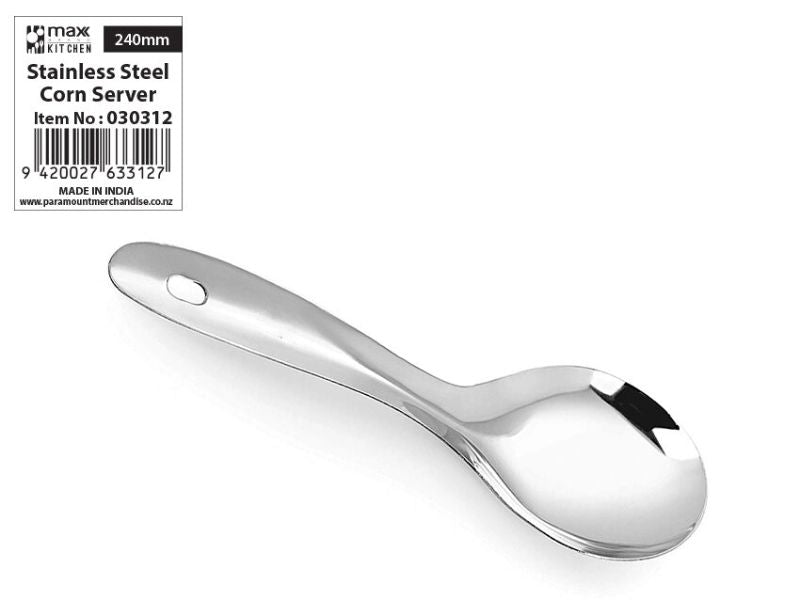 Set of 12 stainless steel corn servers for easy handling and elegant dining at barbecues and gatherings.
