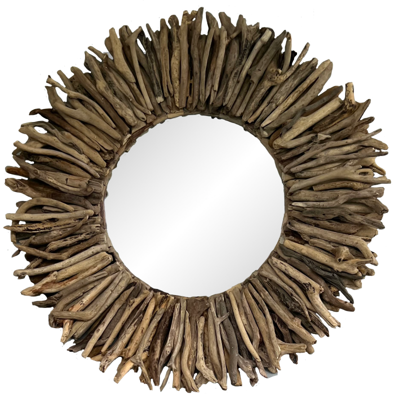 Mirror - Driftwood Sunburst (100cm)