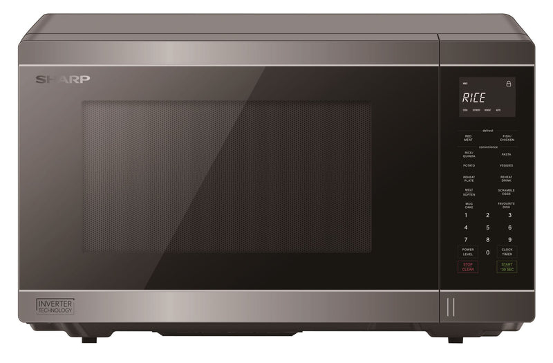 Microwave Sharp - 1200W Midsize Inverter Silver 34L