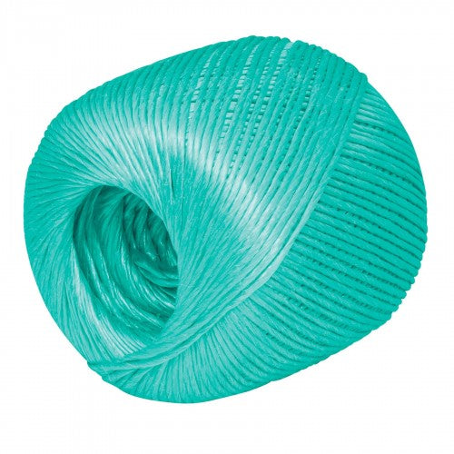 Vibrant assorted Raffia Polyprop roll (230M/500g) in orange, blue, yellow, green, beige, and red for versatile crafting.
