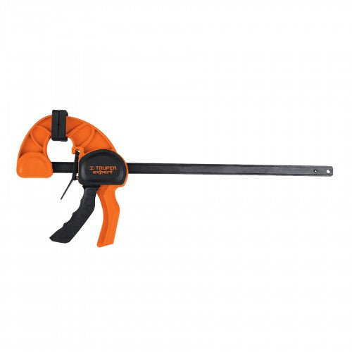 RAPID CRAMP tool with nylon body, 30cm capacity, silicone pads, and quick release for efficient one-hand clamping.