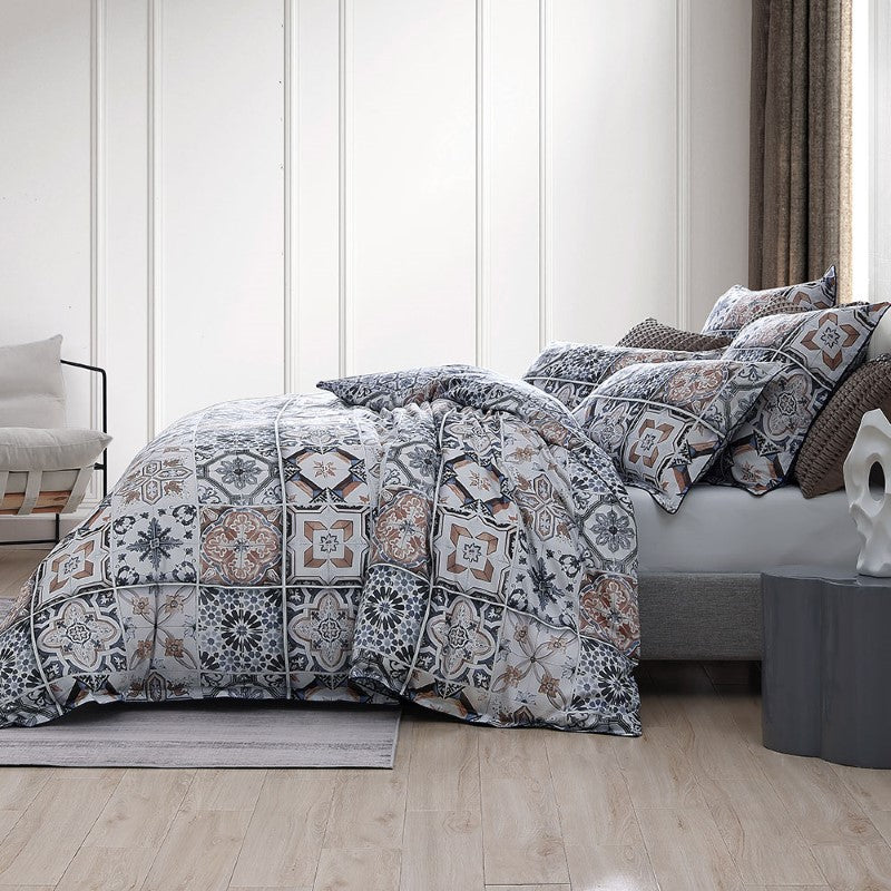 King Duvet Cover Set by Private Collection - Restore Navy