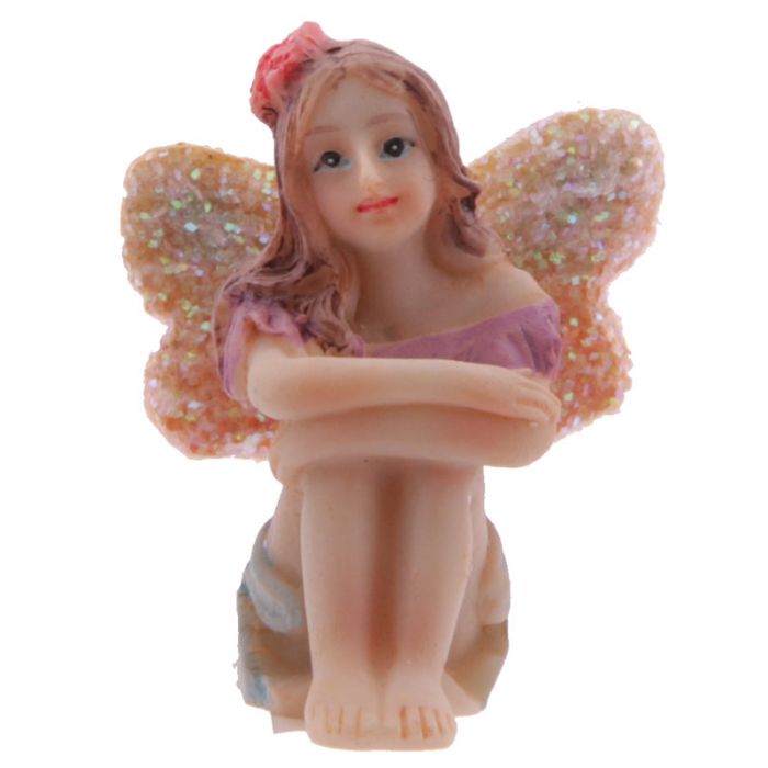 Set of 16 colorful fairy figures, each 5cm, showcasing unique poses for imaginative play and enchanting decor.