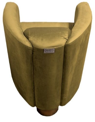 Occasional Luxury Tub Chair in vibrant mustard velvet, featuring a solid timber frame, perfect for stylish and comfortable living spaces.