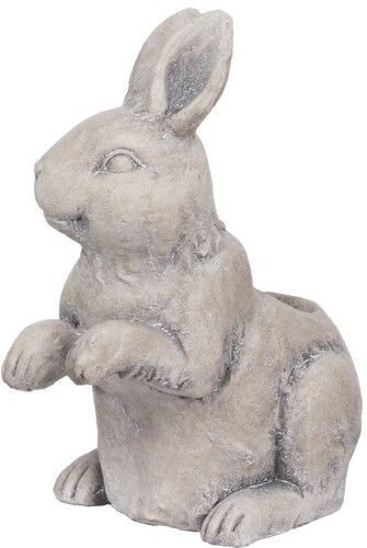 Whimsical rabbit-shaped planter for indoor plants, enhancing decor with charm and versatility, measuring 330x220x380 mm.