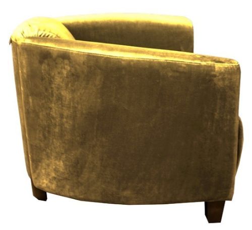 Stylish Vanguard Mustard Velvet tub chair offering comfort and elegance, perfect for living rooms or offices.