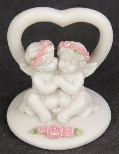 Enchanting resin cherub figurines set of 12, each 5cm high, perfect for elegant indoor decor and whimsical displays.