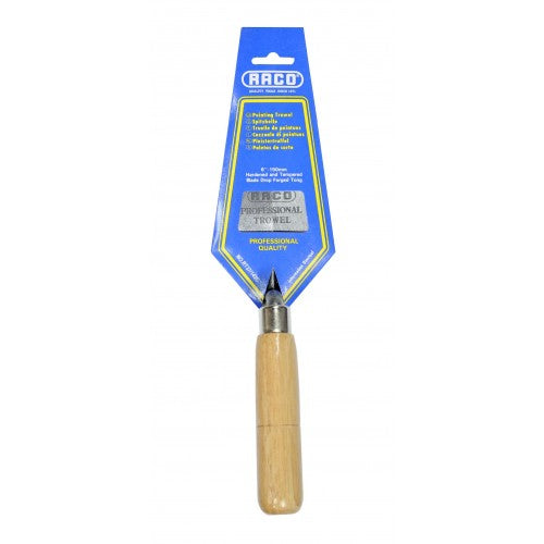 Raco RT37/143C 125mm pointing trowel with stainless steel blade and ergonomic handle for precise masonry tasks.