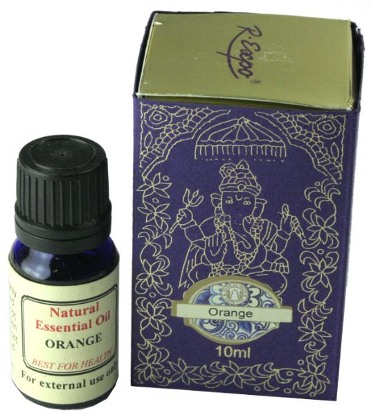 Bright orange essential oil in a 10ml bottle, perfect for uplifting aromatherapy and DIY projects.