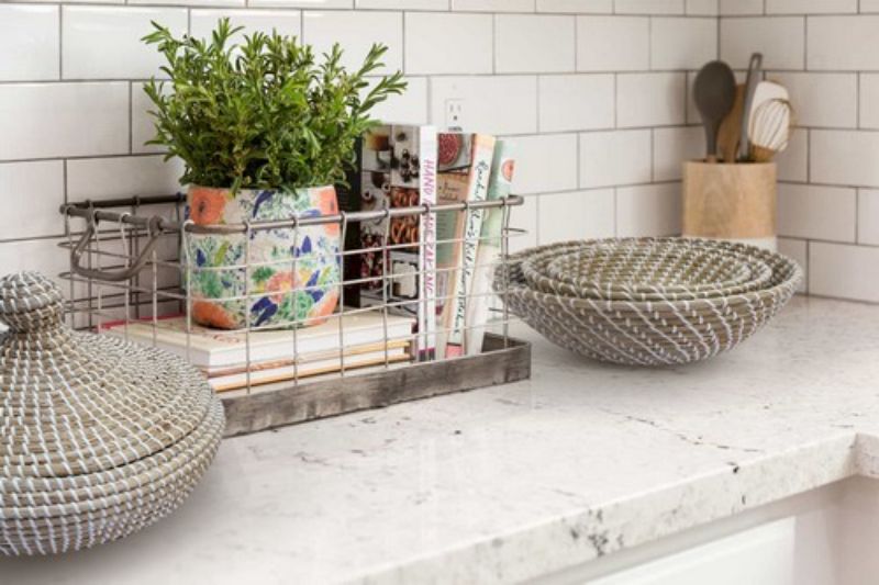 Set of 3 eco-friendly seagrass baskets with durable plastic weaving, perfect for stylish storage and home décor.