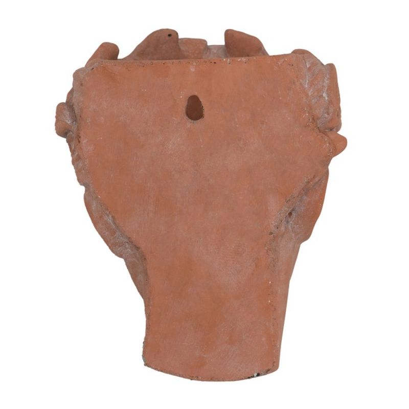 Terracotta Visage Head Planter - 22cm