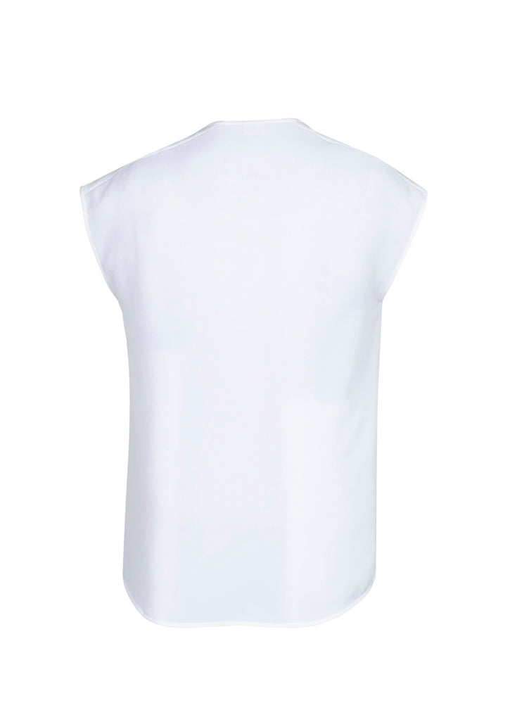 Elegant white Lily Ladies Blouse in size 6, featuring soft lapel, loose fit, perfect for both office and casual wear.