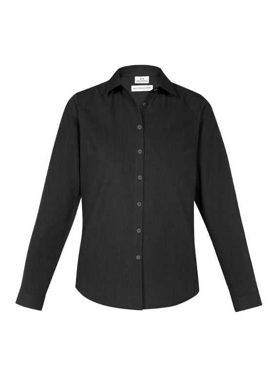 Ladies Memphis L/S Shirt - Black (Size 16)