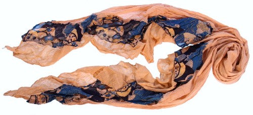 Lightweight 100% cotton scarf, 260x80cm, featuring vibrant colors and patterns for stylish year-round wear.