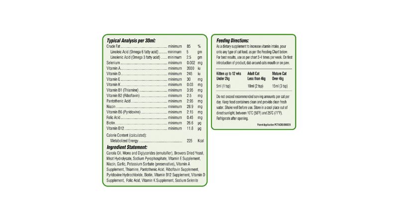 My Beau Cat 50ml is a premium supplement for cats that enhances skin, coat, immunity, and digestion with omega fatty acids.