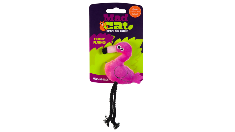 Cat Toy - Mad Cat Flingin' Flamingo  (15.9cm)